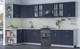 Миниатюра изображения товара Кухонный гарнитур Интерлиния Мила Шато 1.5x3.4 левая (индиго/индиго/опал светлый)
