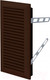 Миниатюра изображения товара Решетка вентиляционная Awenta Classic T63BR (коричневый)