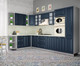 Миниатюра изображения товара Кухонный гарнитур Интерлиния Мила Шато 1.88x3.4 ВТ левая (индиго/индиго/опал светлый)