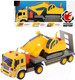 Миниатюра изображения товара Автовоз игрушечный Пламенный мотор С экскаватором / 870891