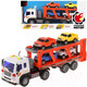 Миниатюра изображения товара Автовоз игрушечный Пламенный мотор С машинами / 870892 