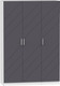 Миниатюра изображения товара Шкаф Интермебель Марсель-3 / МР 01-03-MN (графит софт)