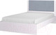 Миниатюра изображения товара Полуторная кровать Аквилон Акцент №14М (белое сияние/веллюкс 49)