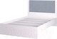 Миниатюра изображения товара Односпальная кровать Аквилон Акцент №900М (белое сияние/веллюкс 49)