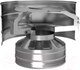 Миниатюра изображения товара Дефлектор для дымохода UMKPRO 120х200 AISI 439/439 0.5мм/0.5мм (К) 230мм тип-2 с дефлектором
