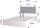 Миниатюра изображения товара Полуторная кровать Аквилон Акцент №1200М (белое сияние/веллюкс 49)