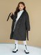 Миниатюра изображения товара Пальто детское Amarobaby Pretty / AB-OD23-PRETTY29/10-146 (графит, р.146-152)