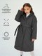 Миниатюра изображения товара Пальто детское Amarobaby Pretty / AB-OD23-PRETTY29/10-146 (графит, р.146-152)