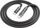 Миниатюра изображения товара Кабель Hoco U118 Type-C to Type-C 60W (1.2м, черный)