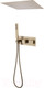 Миниатюра изображения товара Душевая система со смесителем Abber Daheim AF8255G (золото матовое)