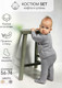 Миниатюра изображения товара Комплект одежды для малышей Amarobaby Pure Love Set / AB-OD23-PLS11/11-56 (серый, р.56)