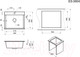 Миниатюра изображения товара Мойка кухонная GRANULA ES-5804 (графит)