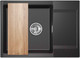 Миниатюра изображения товара Мойка кухонная GRANULA ES-7003 (шварц)