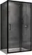 Миниатюра изображения товара Душевой уголок Abber Schwarzer Diamant AG30140B5-S50B5