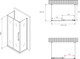 Миниатюра изображения товара Душевой уголок Abber Schwarzer Diamant AG30140BMH-S70BM-S70BM