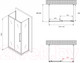 Миниатюра изображения товара Душевой уголок Abber Schwarzer Diamant AG30140MH-S50M-S50M