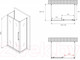 Миниатюра изображения товара Душевой уголок Abber Schwarzer Diamant AG30140MH-S70M-S70M