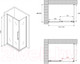 Миниатюра изображения товара Душевой уголок Abber Schwarzer Diamant AG30150H-S50