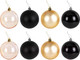 Миниатюра изображения товара Набор шаров новогодних Золотая сказка Eden Colors / 591983 (8шт, золото/черный)