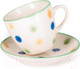 Миниатюра изображения товара Кружка с блюдцем Fissman 14147 (фарфор)