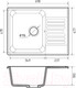 Миниатюра изображения товара Мойка кухонная GranFest Quarz Z-13 (темно-серый)