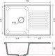 Миниатюра изображения товара Мойка кухонная GranFest Quarz Z-78 (темно-серый)