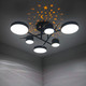 Миниатюра изображения товара Потолочный светильник Mirastyle Диод MH-3231/6 BK+FGD
