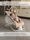 Миниатюра изображения товара Детский шезлонг Amarobaby Happy Swing / AB23-22HAPPY/03 (бежевый)