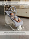 Миниатюра изображения товара Детский шезлонг Amarobaby Happy Swing / AB23-22HAPPY/11 (серый)