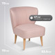 Миниатюра изображения товара Кресло мягкое Mio Tesoro Унельма (Malmo 61 Pink)