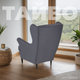Миниатюра изображения товара Кресло мягкое Mio Tesoro Тойво (Twist 20 Dark Grey)