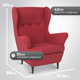 Миниатюра изображения товара Кресло мягкое Mio Tesoro Тойво (Twist 09 Burgundy)