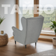 Миниатюра изображения товара Кресло мягкое Mio Tesoro Тойво (Malmo 90 Grey)