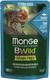 Миниатюра изображения товара Влажный корм для кошек Monge BWild Grain Free из тунца с креветками и овощами (пауч, 85г)