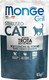 Миниатюра изображения товара Влажный корм для кошек Monge Grill для стерилизованных кошек с форелью (85г)