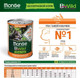 Миниатюра изображения товара Влажный корм для собак Monge BWild Grain Free Puppy&Junior с уткой, тыквой и кабачками (400г)