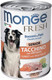 Миниатюра изображения товара Влажный корм для собак Monge Fresh Chunks in Loaf Senior мясной рулет с индейкой и овощами (400г)