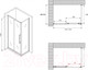 Миниатюра изображения товара Душевой уголок Abber Schwarzer Diamant AG30130H-S50