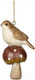 Миниатюра изображения товара Елочная игрушка Goodwill Xmas 2023 Птица на грибе / MC 37034