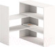 Миниатюра изображения товара Стеллаж Домаклево Ларго 1 универсальный (белый)