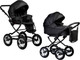 Миниатюра изображения товара Детская универсальная коляска INDIGO Barbara Eco Classic 2 в 1 (Be 03, черная кожа)