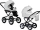 Миниатюра изображения товара Детская универсальная коляска INDIGO Barbara Eco Classic 2 в 1 (Be 05, белая кожа)
