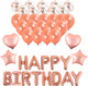 Миниатюра изображения товара Набор воздушных шаров Brauberg Kids. Happy Birthday / 591899 (43шт, розовое золото)
