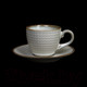 Миниатюра изображения товара Чашка с блюдцем Corone Alveare HS179488 / фк9512 (бежевый)