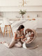 Миниатюра изображения товара Детский шезлонг Amarobaby Lucky Swing / AB23-22LUCKY/03 (бежевый)