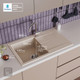 Миниатюра изображения товара Мойка кухонная Polygran Gals 860 (кремовый)