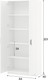Миниатюра изображения товара Шкаф Involux Престон 226H004 (белый структурный)
