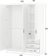 Миниатюра изображения товара Шкаф Involux Престон 226H012 (сонома/белый)