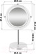 Миниатюра изображения товара Зеркало косметическое El Casa На подставке / 240373 (хром)
