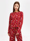 Миниатюра изображения товара Комплект домашней одежды Mark Formelle 592468-1 (р.164/170-96-102, котики на вишневом)